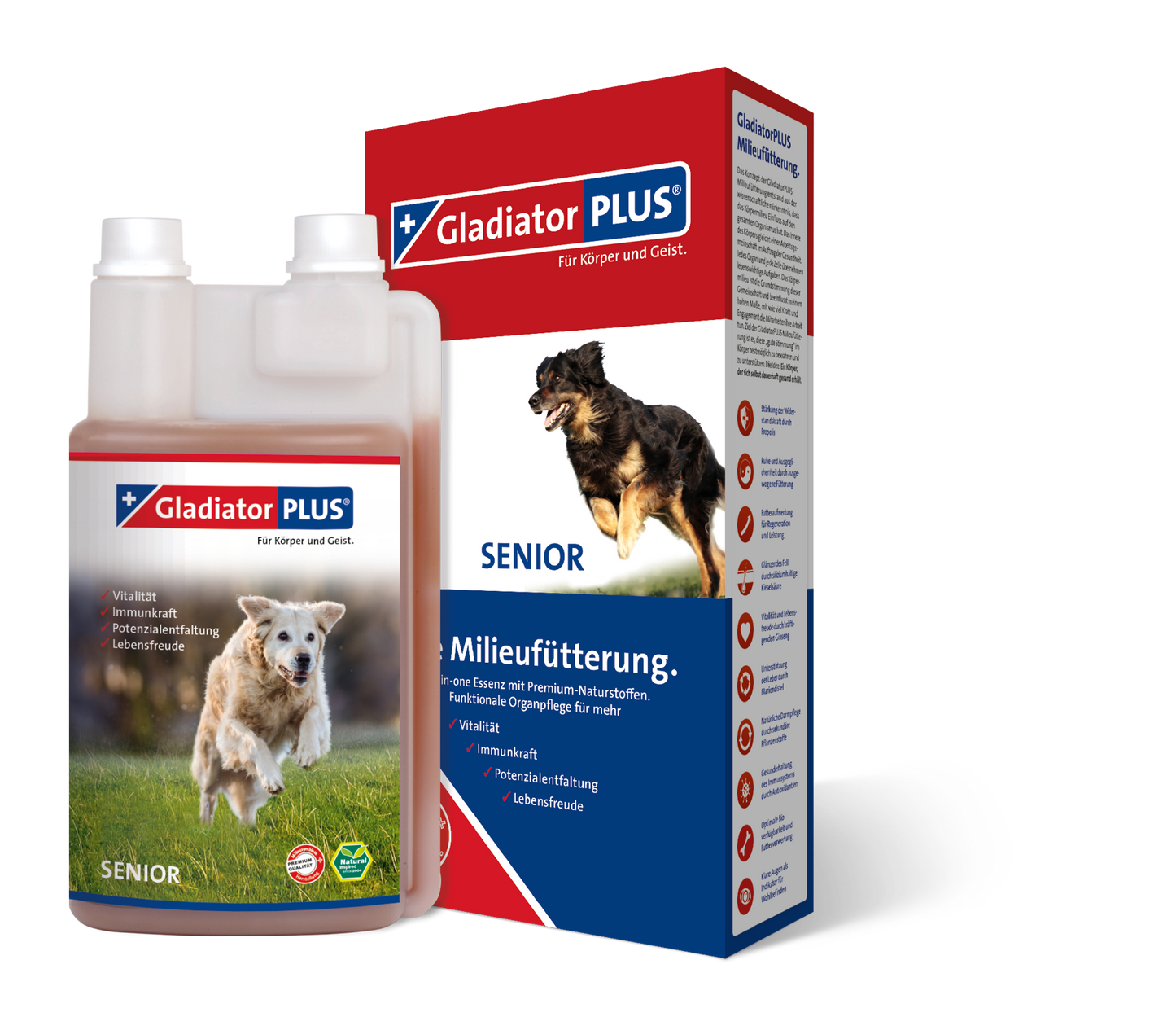 GladiatorPLUS Hund Senior Milieufütterung 500 ml
