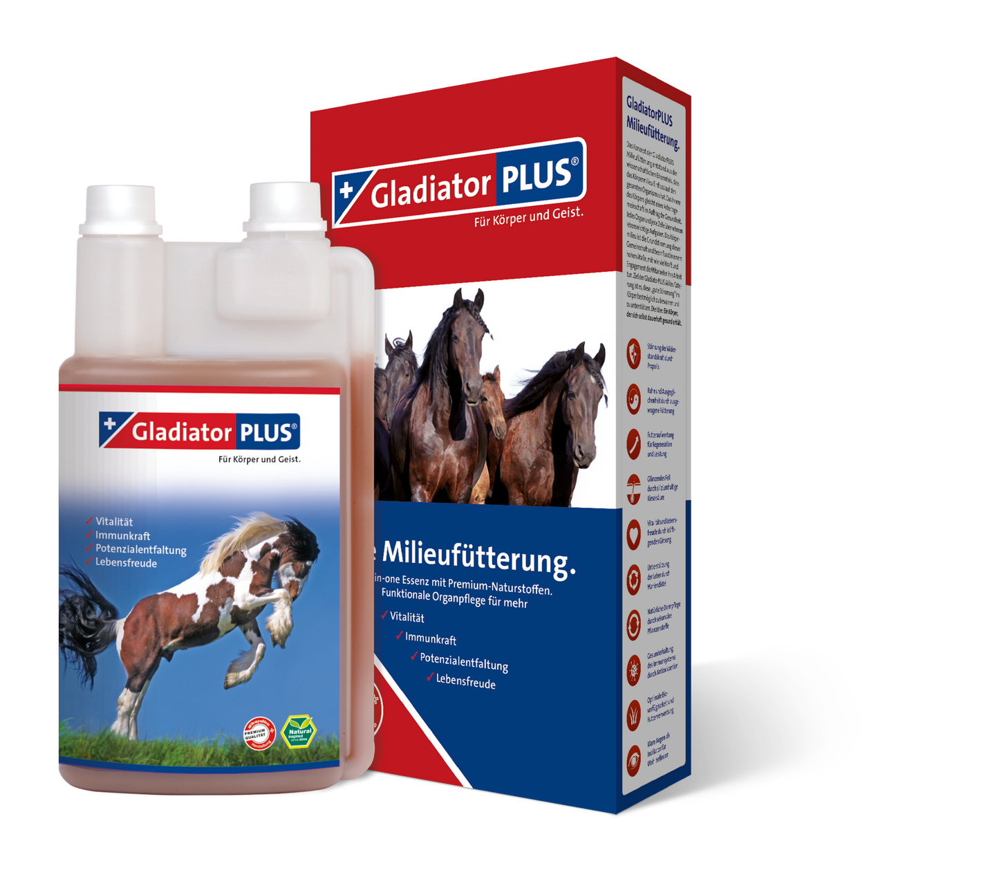 GladiatorPLUS Pferd Milieufütterung 1000 ml