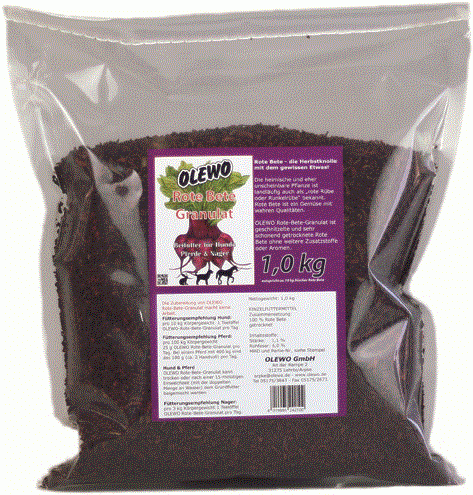 Rote Beete Granulat von Olewo, 1 Kg