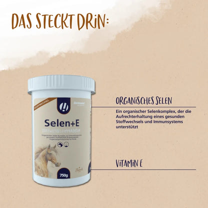 Hestevart Selen+E 750 g