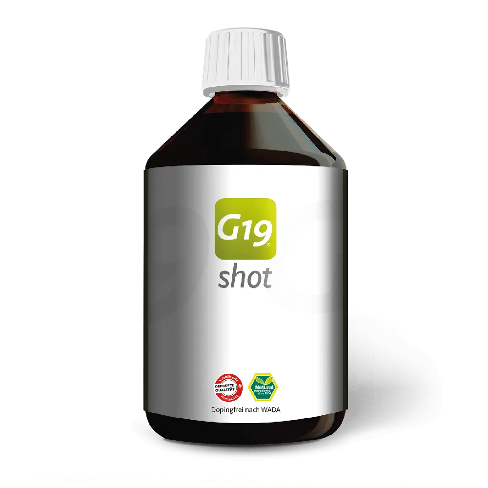 G19 shot Mensch - Für körperliche⁷ und mentale² Leistungsfähigkeit - 250 ml